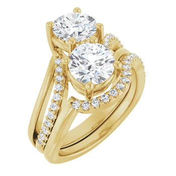 14K Yellow 6.5 mm Round Engagement Ring Mounting